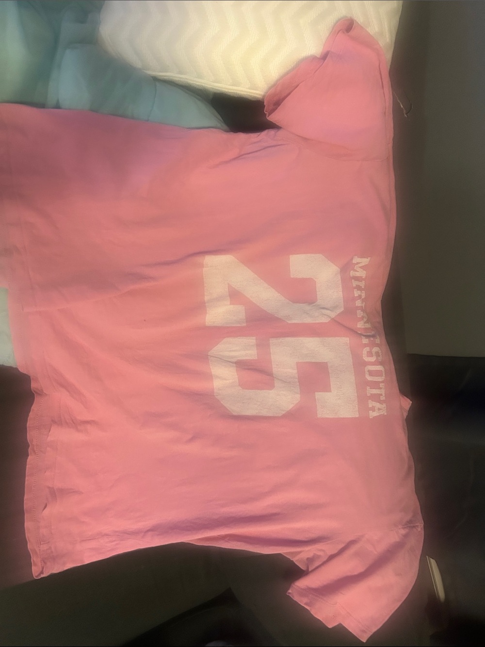 Women’s Pink Graphic Tee with 25' Number